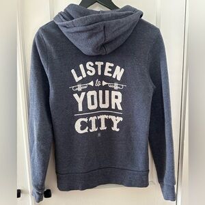 Dirty Coast Listen to Your City navy hoodie